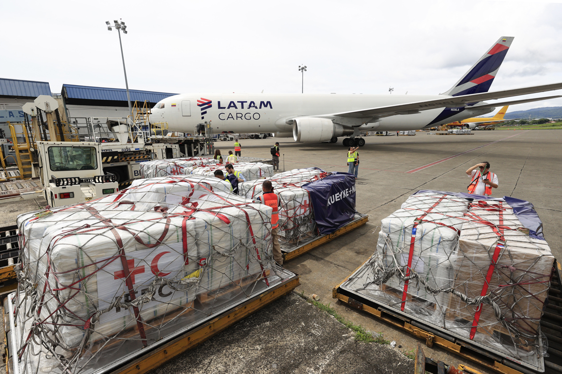 Panama sends more than sixty tons of humanitarian aid to Jamaica and Cuba