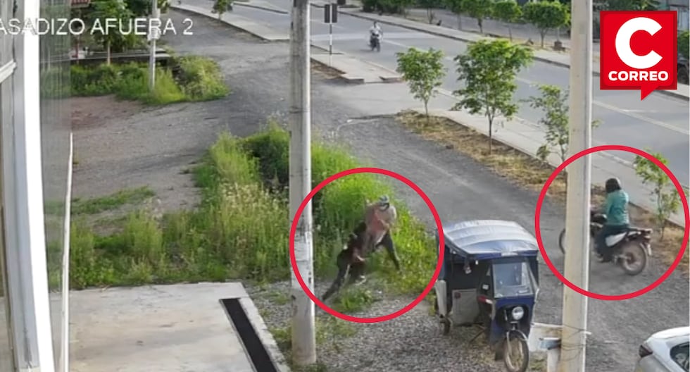 Pangoa: Two armed individuals aboard a linear motorcycle assault a young man