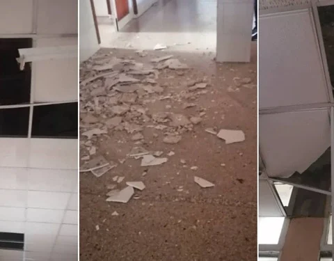 Hospital Calixto García, derrumbe, Cuba