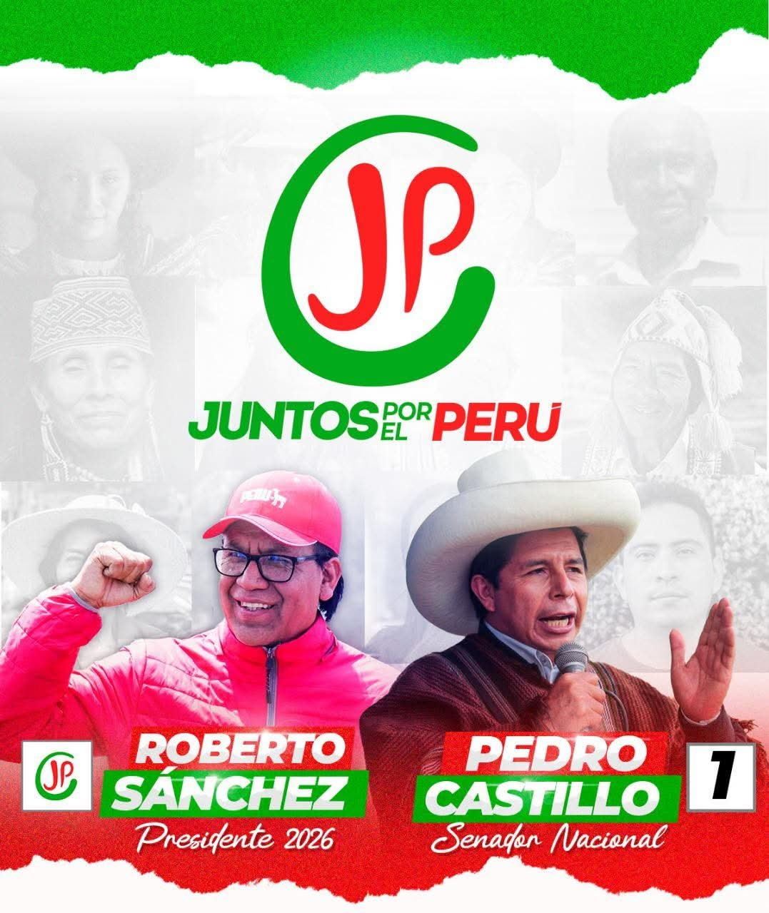 Pedro Castillo will run for the Senate with Together for Peru, shortly after the trial against him ends