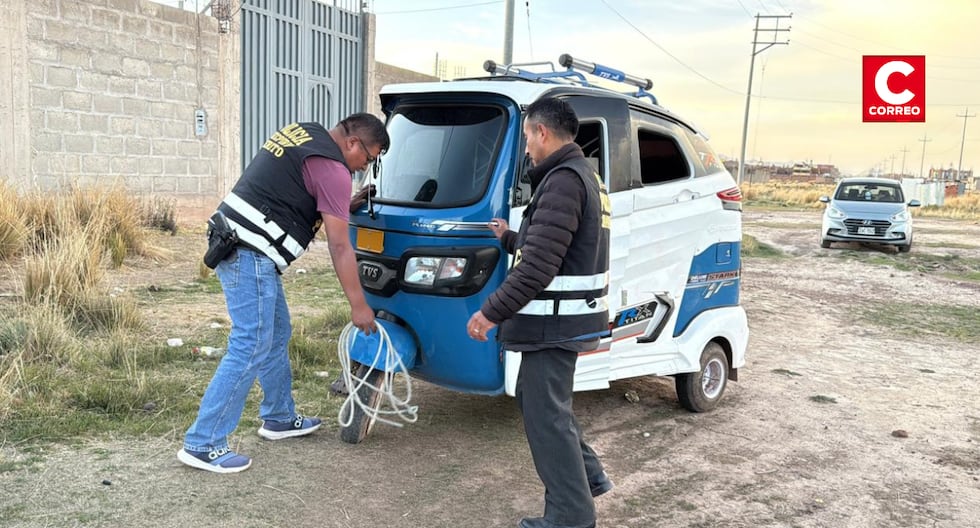 Puno: They recover a motorcycle taxi that was stolen by “pepera” and his accomplice in Juliaca