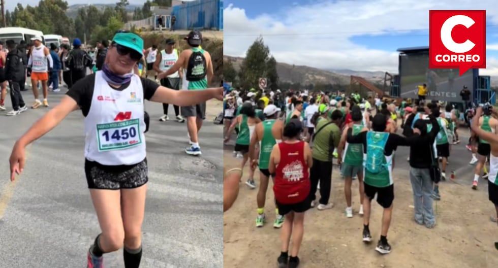 Runners of the Andes Marathon surprise with a warm-up to the rhythm of dances