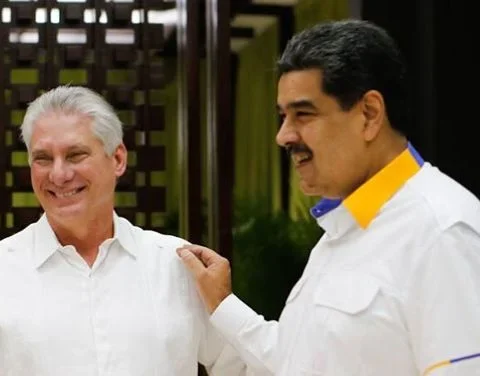Miguel Díaz-Canel y Nicolás Maduro