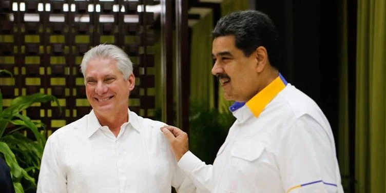 Miguel Díaz-Canel y Nicolás Maduro