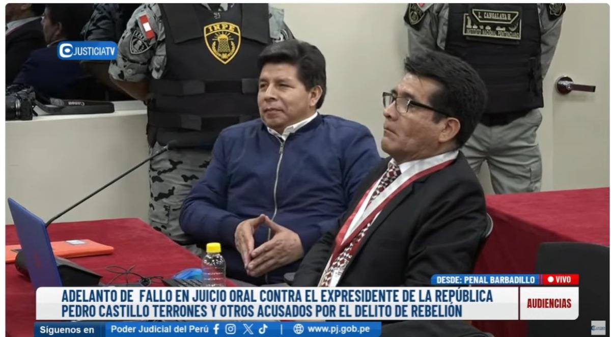 The meaning of the gestures that Pedro Castillo made when he was sentenced