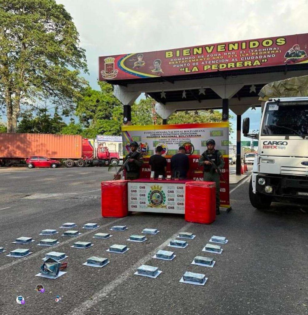 They caught 2 subjects carrying 25 panels of cocaine hidden in strawberries