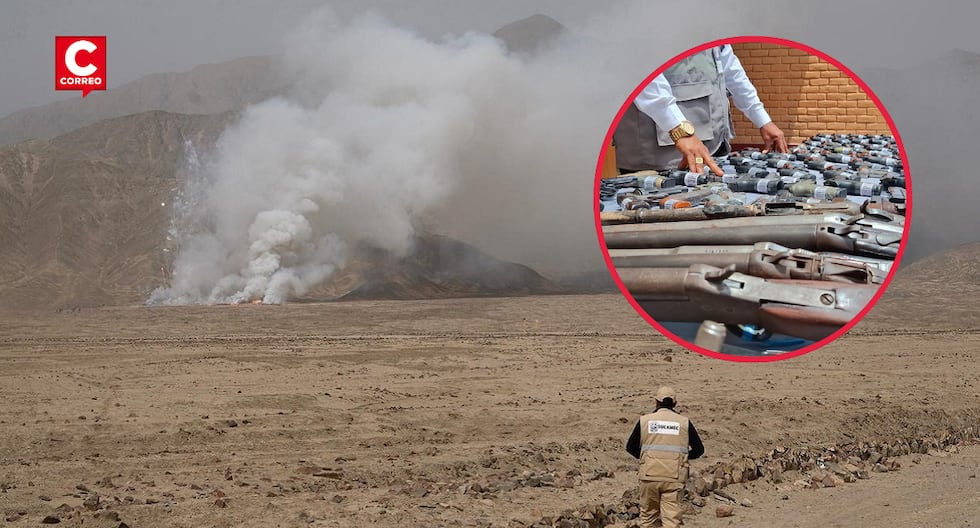 They destroy more than eight thousand firearms and tons of fireworks seized in several regions