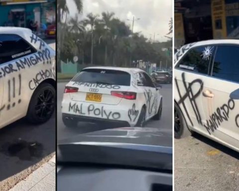 They scratched his car for being unfaithful and it became a trend in Villavicencio: this is known
