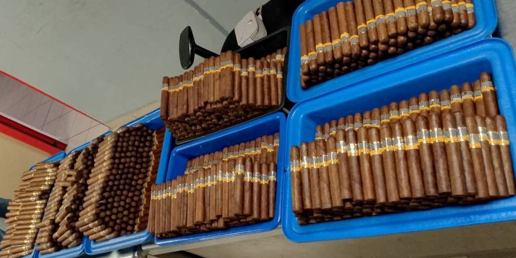 Tabacos decomisados en aeropuerto de La Habana