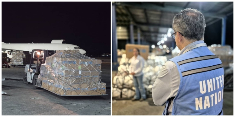 Donativos de Naciones Unidas arriban al aeropuerto de La Habana