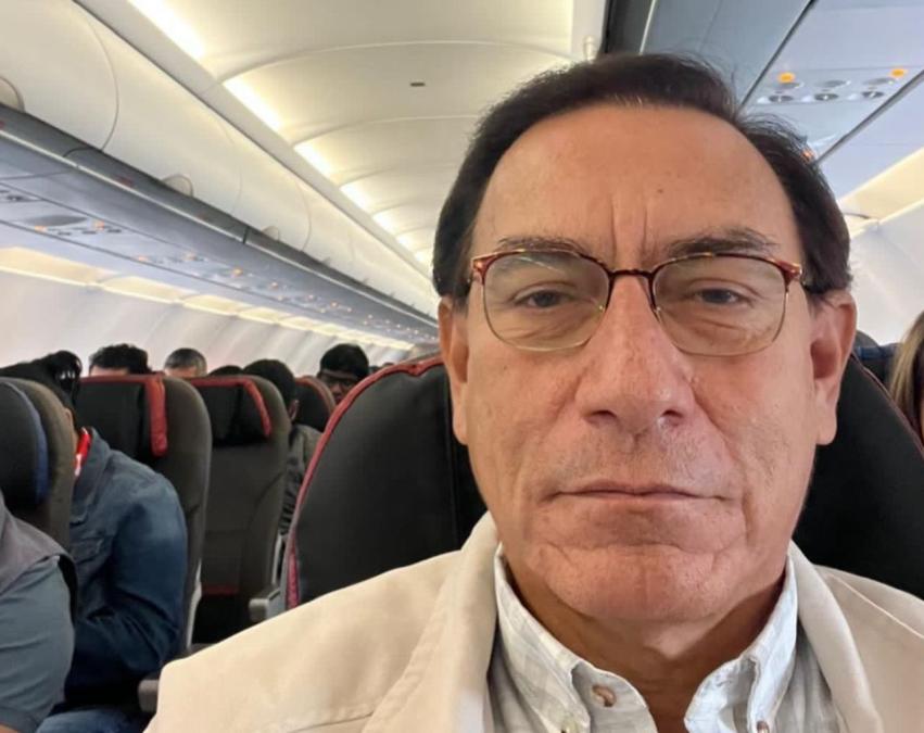 Vizcarra provokes with a message "drain" from plane to Tacna