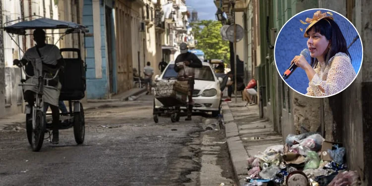 Una calle de La Habana / La escritora cubana Wendy Guerra