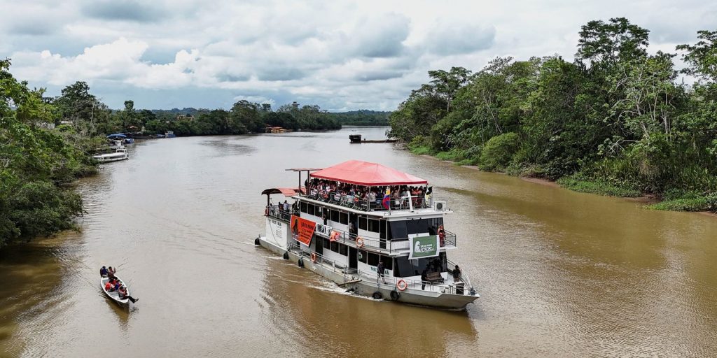 Yaku Mama Flotilla arrives at COP30 with demands from indigenous peoples