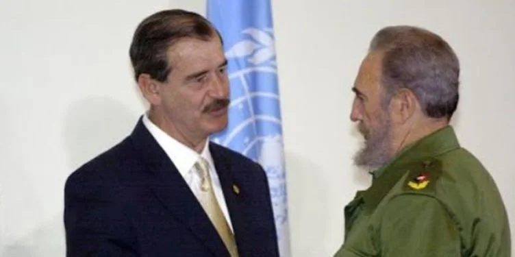 Vicente Fox y Fidel Castro