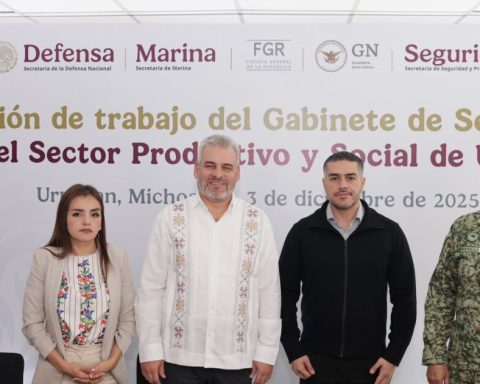 A month after Manzo's murder, Harfuch returns to Uruapan and meets with the mayor