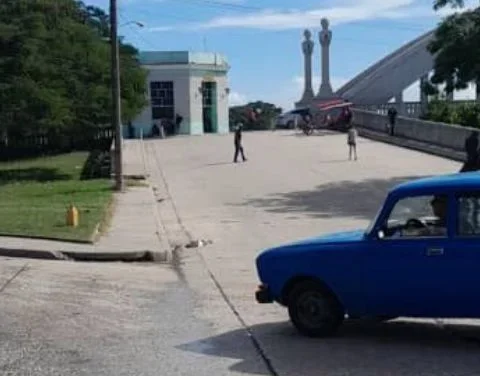 Auto en el que fue trasladada Lilian Borroto López, hija de Alina Bárbara López Hernández