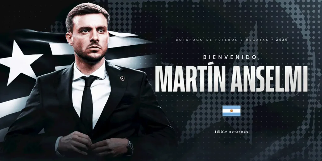 Botafogo announces hiring of coach Martín Anselmi