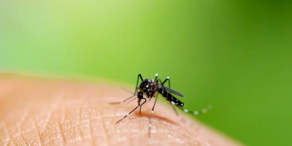 Un mosquito Aedes aegypti, transmisor del chikunguña