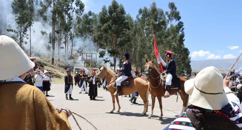 Chilca commemorates 205 years of the Battle of Azapampa with massive staging