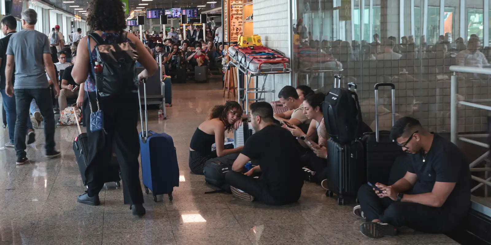 Congonhas passengers report tiredness and lack of airline support