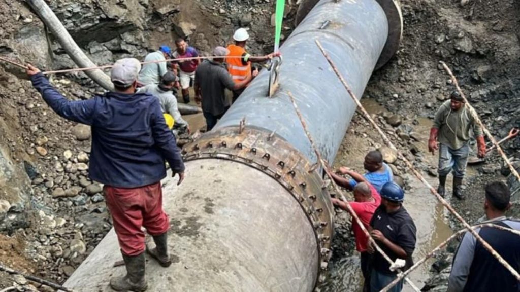 Coraasan e Inapa avanzan en fase final de reparación del acueducto Cibao Central