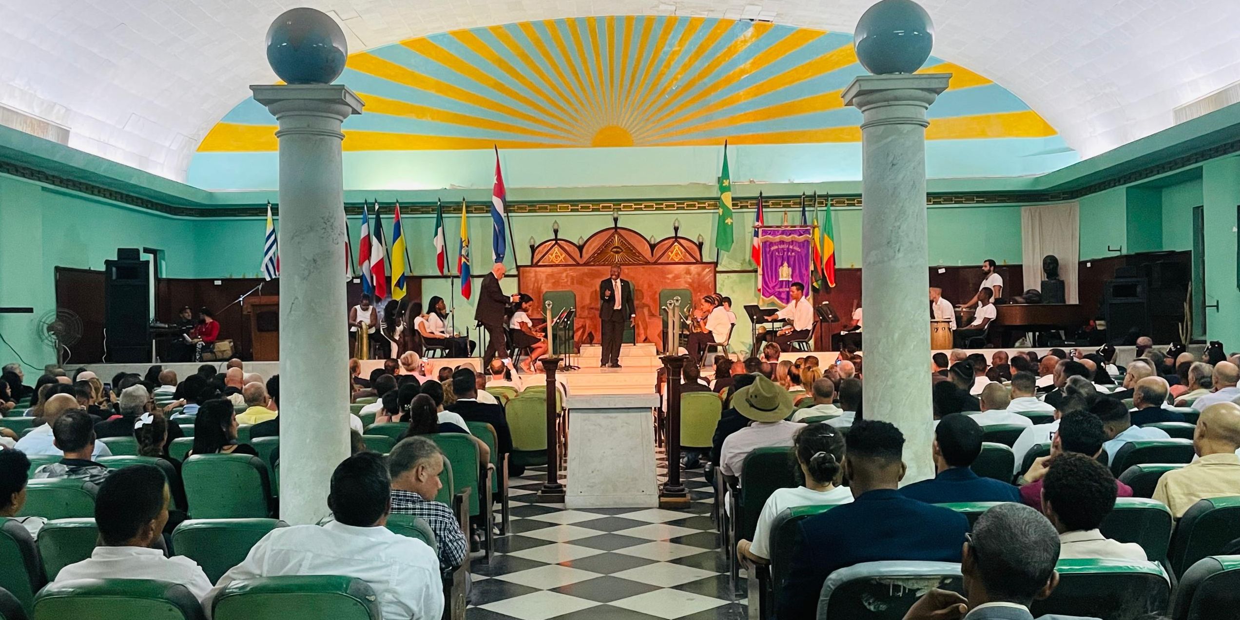 Ceremonia por el aniversario 166 de la Gran Logia de Cuba