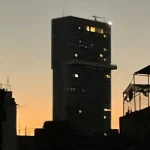La Torre K durante un apagón en La Habana