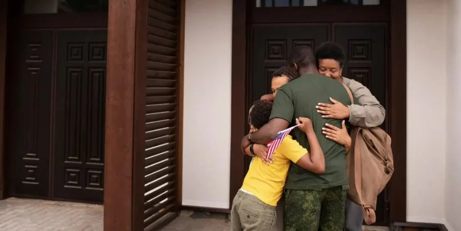 Imagen referencial de una familia inmigrante