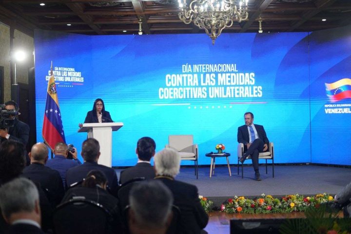 Delcy Rodríguez: coercive measures are political blackmail