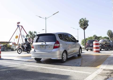 Drivers evaluate adjustments to the Malecón speed bump