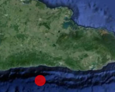 Epicentro del sismo ocurrido en la noche de este lunes