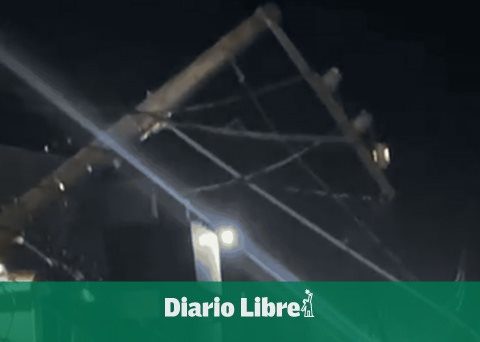 Edesur replaces knocked down posts in Villa Altagracia