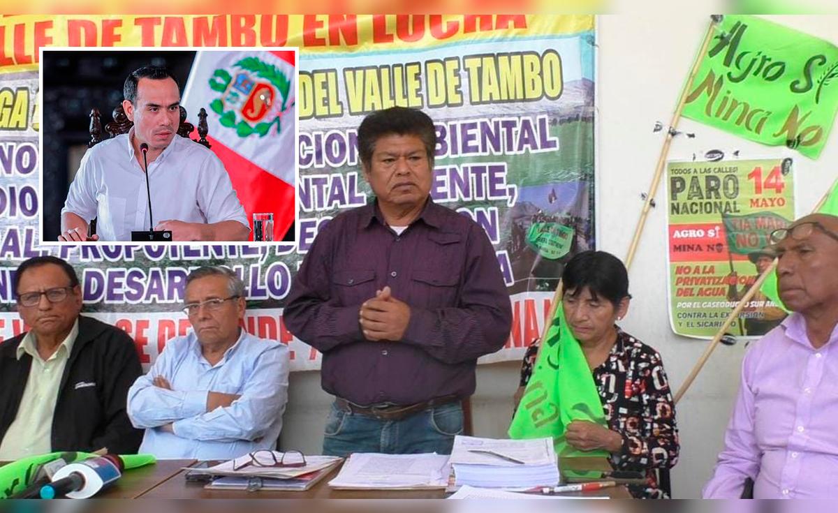 Farmers in Arequipa demand that José Jerí stop Southern operations in Valle Tambo