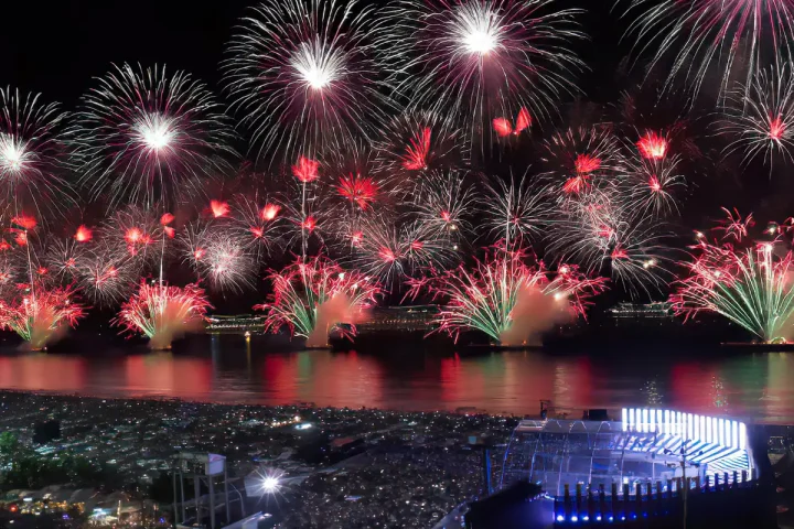 Firefighters approve inspection of rafts for fires in Copacabana