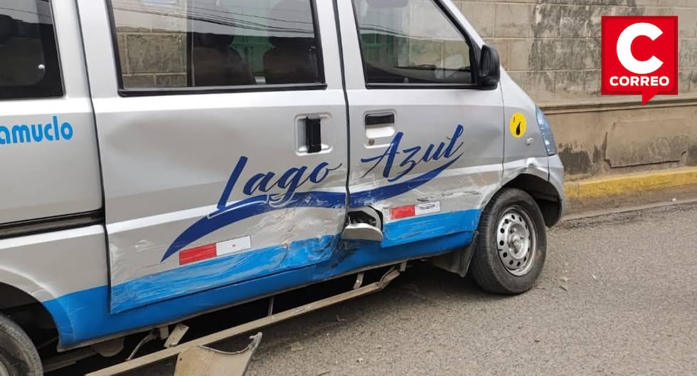 Four injured leaves a violent collision between a van and a car in Concepción