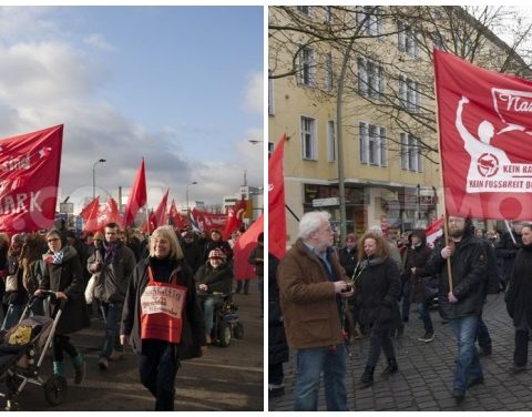 Una marcha del PArtido Comunista Alemán