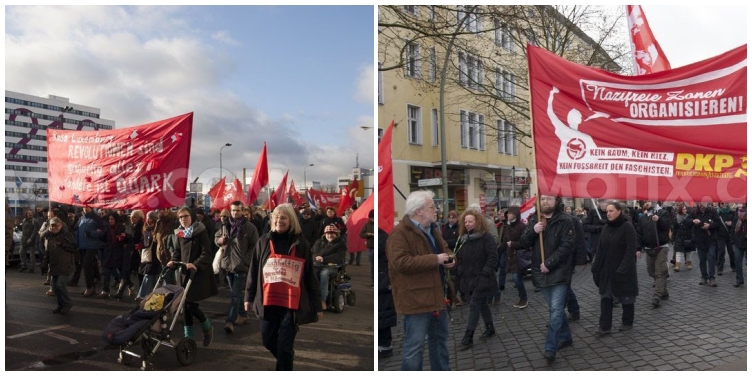 Una marcha del PArtido Comunista Alemán