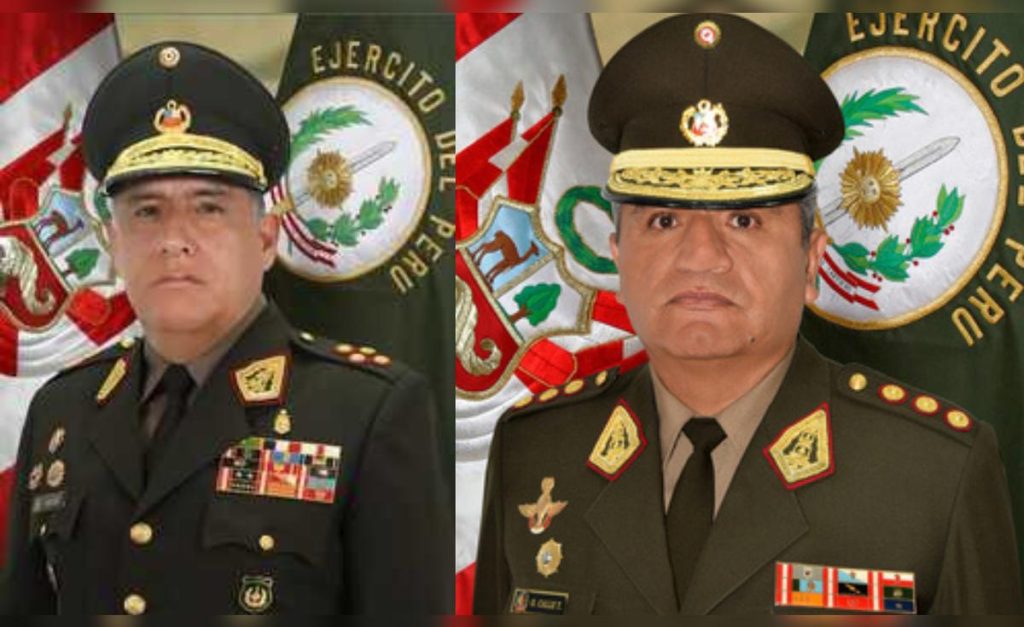 Generals Briceño and Calle will be the new heads of the CCFFAA and the Army
