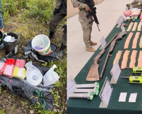 Huancavelica: Army and Dircote find clandestine deposit with weapons and explosives