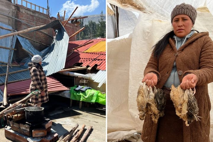 Huancayo: Collapsed roofs and dead animals leave unusual winds