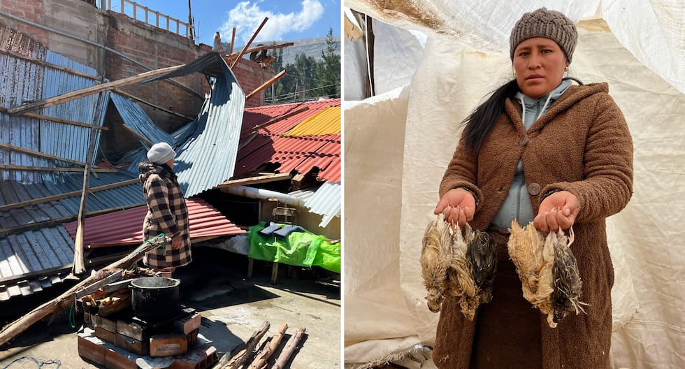 Huancayo: Collapsed roofs and dead animals leave unusual winds