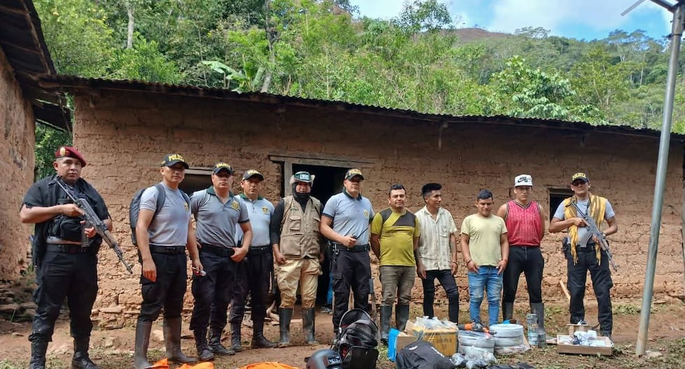 Huánuco: Four people involved in illegal mining in the Derrepente River are arrested