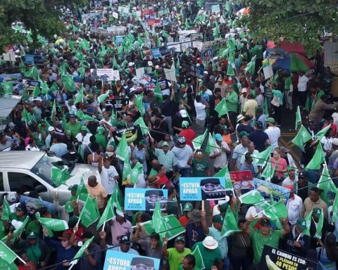 Cientos marchan junto a Fuerza del Pueblo en protesta ante el alto costo de vida