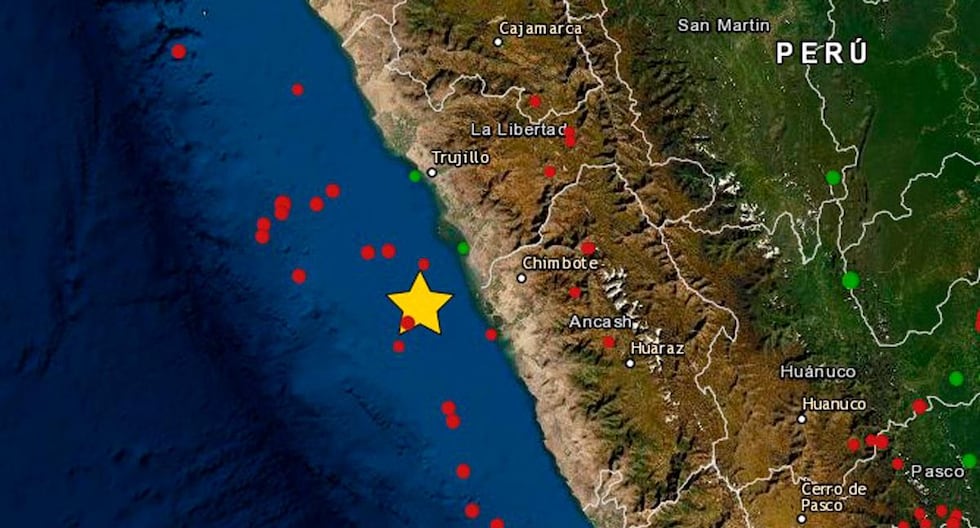 IGP: earthquake of magnitude 6.0 was recorded this December 27 in front of Chimbote