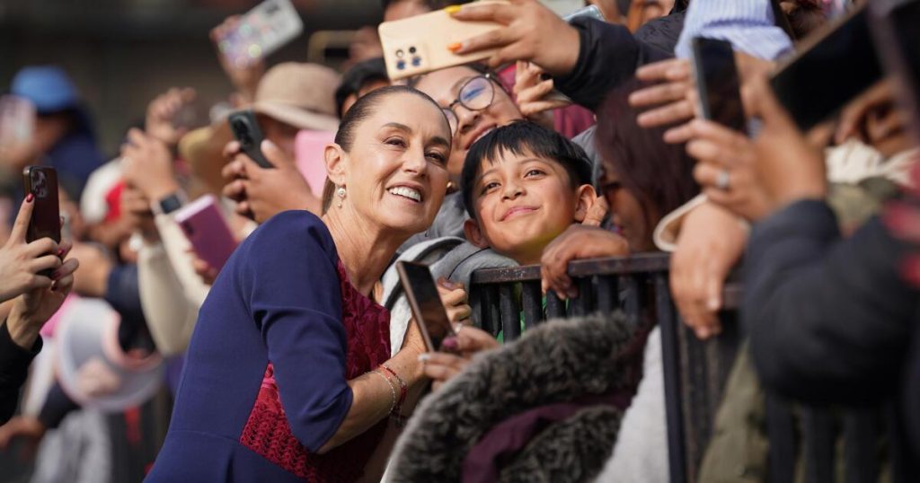 #InImages | Sheinbaum's rally in the Zócalo for the 7 years of Morenoist governments