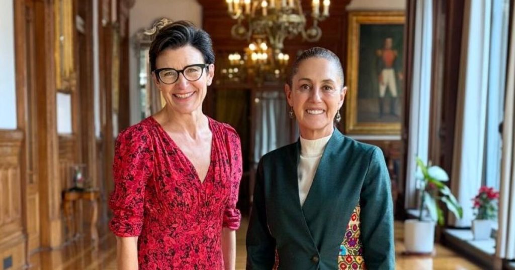 Jane Fraser meets with Sheinbaum after approval of the sale of Banamex