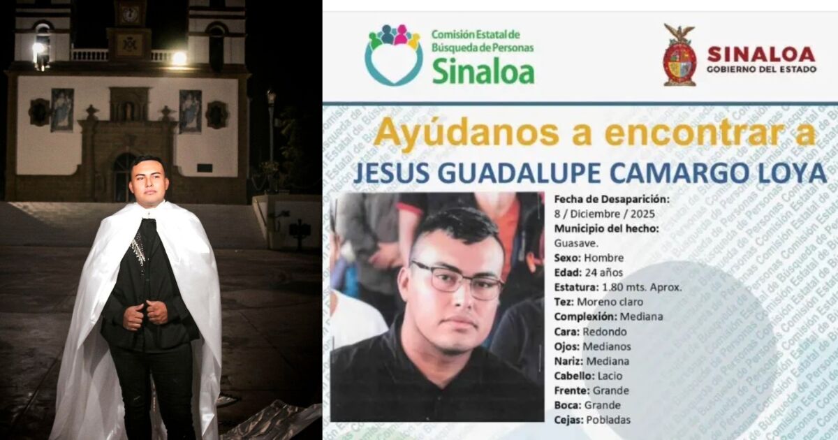 Jesús Guadalupe Camargo, the LGBT+ activist who has been missing for 13 days in Sinaloa