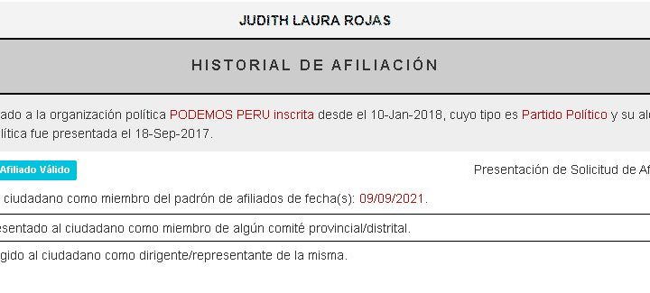 Judith Laura to Congress: Who is Carlos Anderson's accessory who is also seeking the Chamber of Deputies with Podemos?