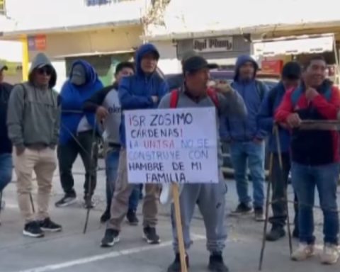 Junín: Civil construction workers protest over delays in payments for university work