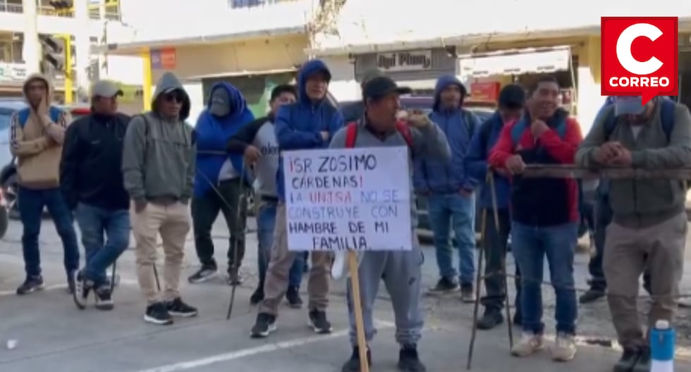 Junín: Civil construction workers protest over delays in payments for university work